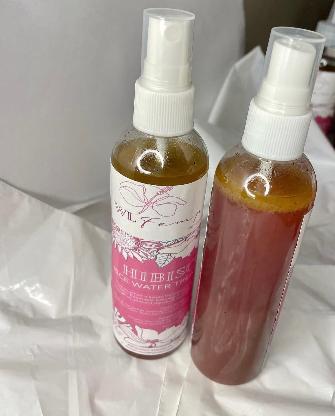 Hibiscus Rice Water Treatment